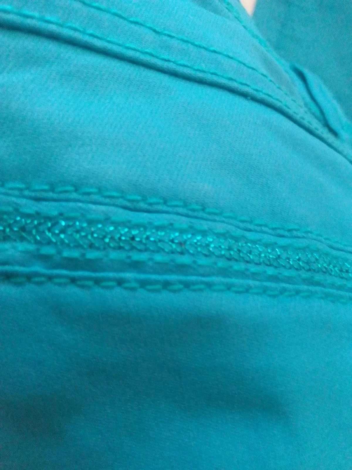 Blauwe gecoate jeans – photo 3